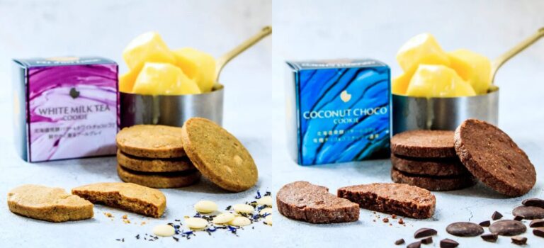 【2025年11月15日発売】ミルクティーホワイトチョコクッキー、ココナッツチョコクッキー。厳選した北海道発酵バターから生まれる本当に美味しいクッキーをお届け